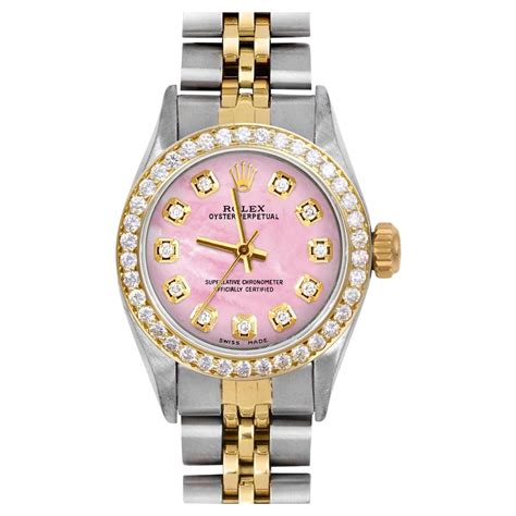 rolex oyster perpetual ladies diamond bezel